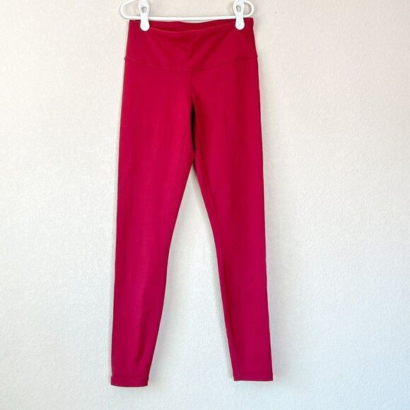 Prana Cranberry Colored Layna Leggings, Size XS - Picture 1 of 4